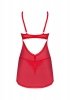 Obsessive Chilisa czerwone babydoll i stringi  M/L